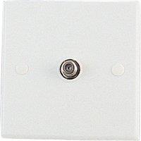 Electrovision Wall Outlet Coax White