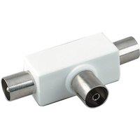 Electrovision Coax T Splitter White