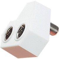 Electrovision R/A Coax Y Splitter White