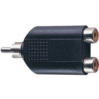 Electrovision Phono To 2Xphono Socket Adapto in Black