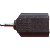 Electrovision Adaptor 3.5Mm Mjp To 2X3.5 Ms in Black