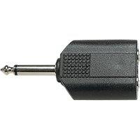 Electrovision 6.35Mm Mp To 2X6.35Mm Ms in Black