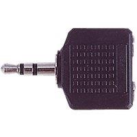 Electrovision 3.5Mm St Plug To 2X3.5Mm St So in Black