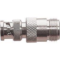 Electrovision BNC to N type adaptor for RF & video equipment in Metallic Silver