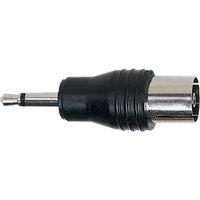Electrovision 3.5mm mono jack to coax adaptor for quick conversion in Black
