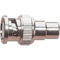 Electrovision BNC to RCA adaptor for reliable audio & video connections in Metallic Silver