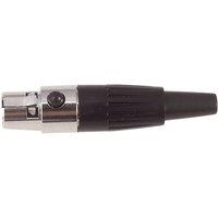 Electrovision Mini Xlr Line Socket 3-Pin in Metallic Silver