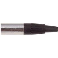 Electrovision Nickel 3Pin Mini Xlr Plug in Metallic Silver
