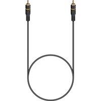 Electrovision Premium Video Gold Plated Phono to Phono lead With 75 Ohm Coax Cable in Black