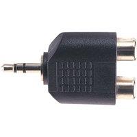 Electrovision 3.5Mm St Plug To 2Xrca Phono in Black