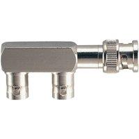 Electrovision Dual R/A Bnc Adaptor in Metallic Silver