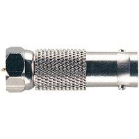 Electrovision Adptr F To Bnc Socket in Metallic Silver