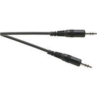 Electrovision Standard 3.5 mm Stereo Jack Plug to 3.5 mm Stereo Jack Plug Lead in Black