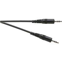 Electrovision Standard 3.5 mm Stereo Jack Plug to 3.5 mm Stereo Jack Plug Lead in Black