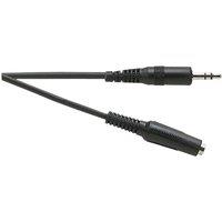 Electrovision 3.5Mm Jp To Skt 1.5M 3.5Mm Stereo Jack Plug/3.5Mm Stereo Jack Socket in Black