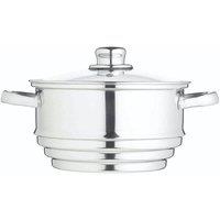 KitchenCraft Stainless Steel Universal Steamer in Mid Grey