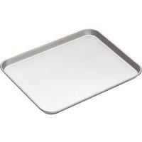 KitchenCraft Non-Stick Baking Tray, Carbon Steel Cooking Tray, 38 x 30cm in Mid Grey | Size: 38 x 30 cm