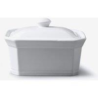 WM Bartleet & Sons Porcelain Terrine Butter Dish with Lid 15cm in White