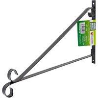 BARGAINS-GALORE 4 X 16" Hanging Basket Bracket Decor Hook Flower Garden Wall Mount DIY in Black