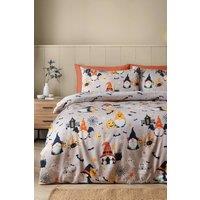 Catherine Lansfield Halloween Gonks Duvet Cover Set in Natural | Size: King