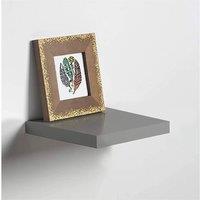 SPOT ON DEALZ Grey High Gloss Floating Wall Shelf 24cm MDF Display Storage Unit