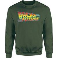 Back To The Future Classic Logo Sweatshirt - Green | Size: XL
