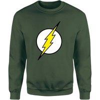 DC Comics Justice League Flash Logo Sweatshirt - Green | Size: XL