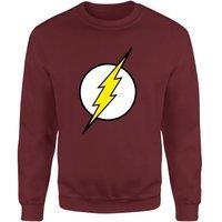 DC Comics Justice League Flash Logo Sweatshirt - Burgundy | Size: Large
