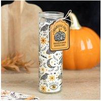 KDMD Toasted Pumpkin Folk Print Glass Tube Scented Candle