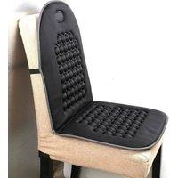 KORVIXA Black PU Leather Car Front Seat Cushion, Soft Chair Protector Pad Cove | Size: 100 cm x 190 cm