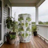 EONLION Garden Netting Vertical Strawberry Planter in White | Size: 0.5m x 1m