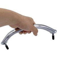 FLAVORA 8 Inch Stainless Steel Marine Grab Handle in Metallic Silver | Size: 180 cm width x 180 cm drop