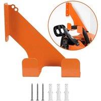 FLAVORA Chainsaw Wall Mount Holder Metal in Orange | Size: 10000mm x 520mm