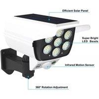 NESTLUNE Solar Power LED Wall Light Security Outdoor Garden in White