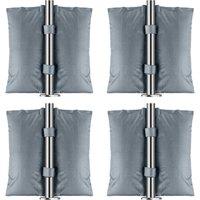 NESTLUNE Grey 4 Pack Canopy Weight Bags Grey Heavy Duty