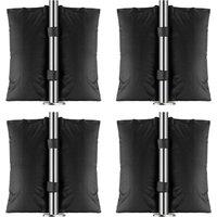 NESTLUNE Black 4 Pack Canopy Weight Bags Grey Heavy Duty