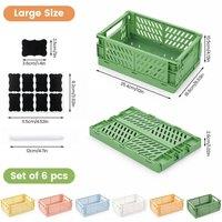 FLAVORA 6 Pack Foldable Plastic Storage | Size: 500mm