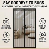 SPETLEK Premium Magnetic Mesh Door Screen - Auto-Close Heavy Black | Size: 1