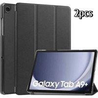 SPETLEK For Samsung Galaxy Tab A9 PLUS (2023) Leather Smart Cover in Black