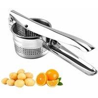 SPETLEK Steel Potato Ricer Puree Masher Juicer Vegetable in Silver | Size: 0.6m2