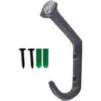 SPETLEK IRON STYLE DOUBLE COAT HOOK 1pc in Black