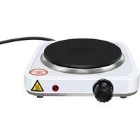 FLAVORA Single Electric Hot Plate Table Top Hob in White | Size: 0.6m2
