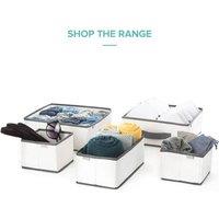EONLION Drawer Divider Storage Boxes in White | Size: 500mm