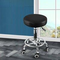 Levede Salon Swivel Stool Barber Hairdressing Chair Hydraulic Lift in Black