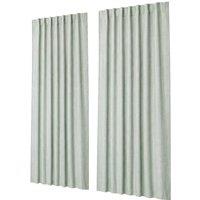 Marlow 100% Blackout Curtains for Bedroom Living Room Thermal Insulated in Green | Size: 117 cm width x 183 cm drop