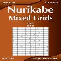 Nick Snels Nurikabe Mixed Grids - Hard - Volume 10 - 276 Logic Puzzles