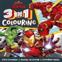 Marvel Entertainment International Ltd Marvel Avengers Iron Man: 3 in 1 Colouring Paperback Book