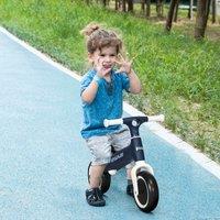 AIYAPLAY Baby Balance Bike w/ Adjustable Seat, for Toddlers 1.5-3 Years in Blue