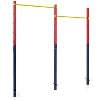 FLAVORA Free Standing Heavy Duty Outdoor Pull Up Bar in Red | Size: 0-12 m
