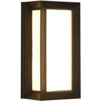 Pheashine Outdoor Wall Lights (2 Pack), 18W 3000K Warm White, Rectangular Sconces in Black